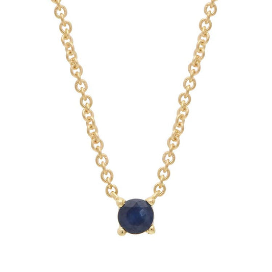 Sapphire Necklace 40-45cm in 9K Yellow Gold