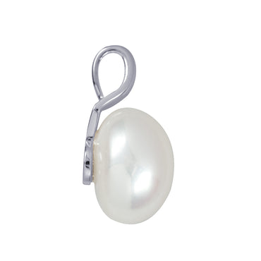 12mm Freshwater Cultured Button Pearl Pendant