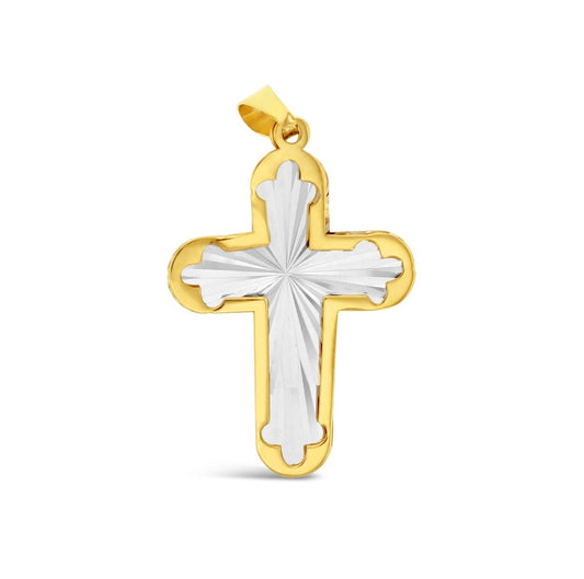 9YW Fancy Cross Pendant