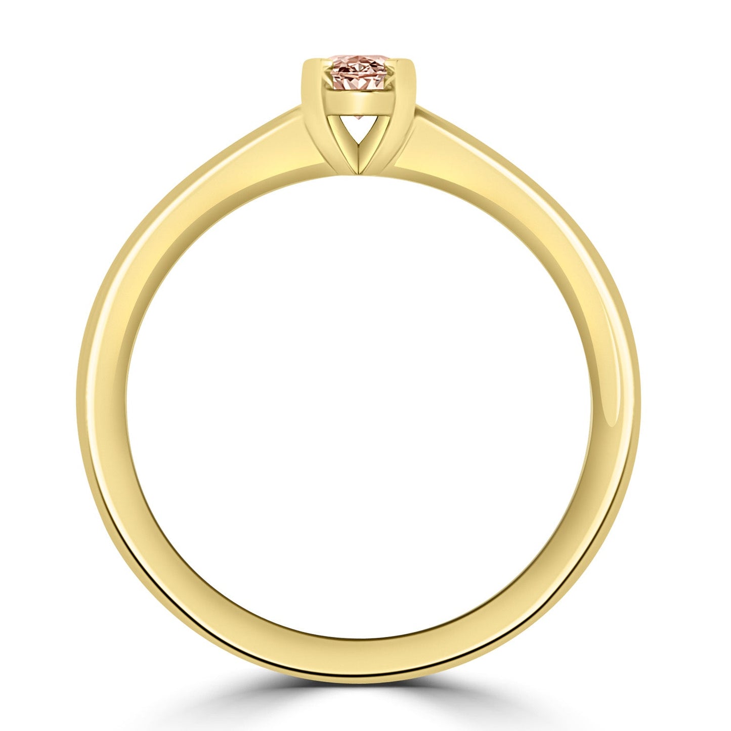 Morganite Ring in 9K Yellow Gold
