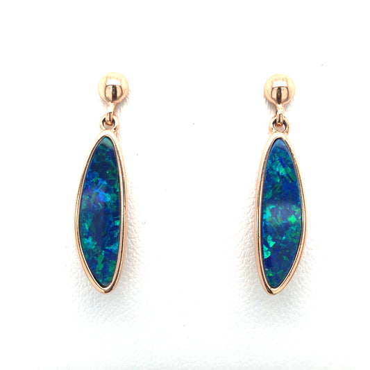 Aus RGP Opal Silver Earrings