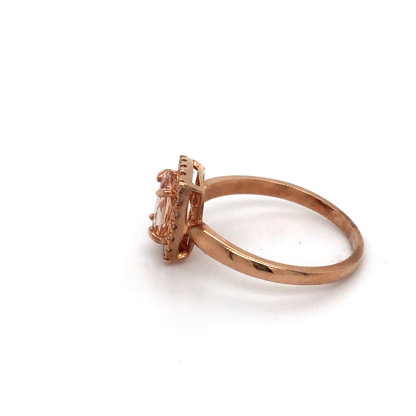 9ct Morg 7x5mm (.75cts) & Dia