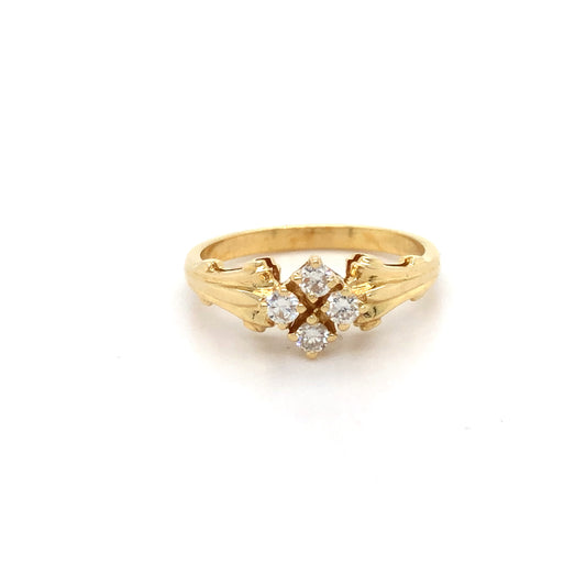 18K DIA RING