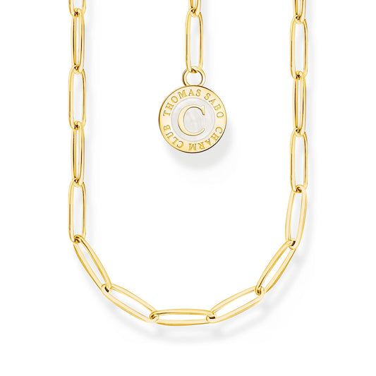 THOMAS SABO Member Charm Necklace with Charmista Disc Gold Plated