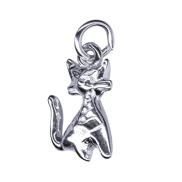 Cat Charm 13mm x 8mm
