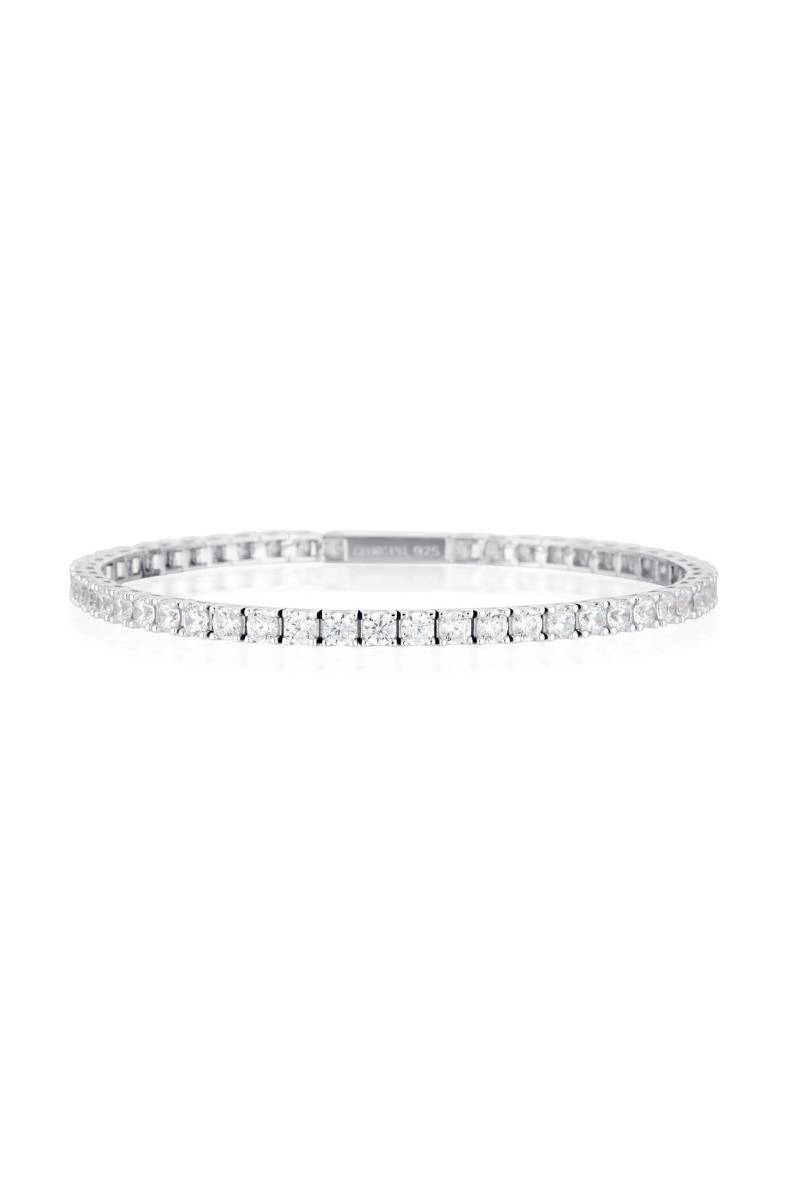 SELENA 3MM TENNIS BRACELET 18CM SILVER