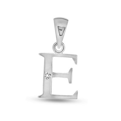 Diamond Initial Pendants DSNP White Gold