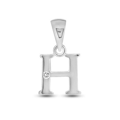 Diamond Initial Pendants DSNP White Gold