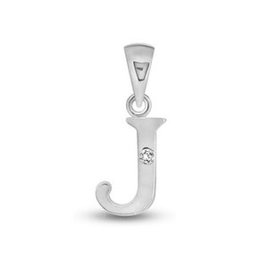 Diamond Initial Pendants DSNP White Gold