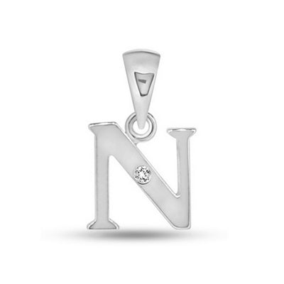 Diamond Initial Pendants DSNP White Gold