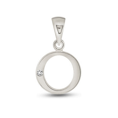 Diamond Initial Pendants DSNP White Gold