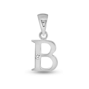 Diamond Initial Pendants DSNP White Gold