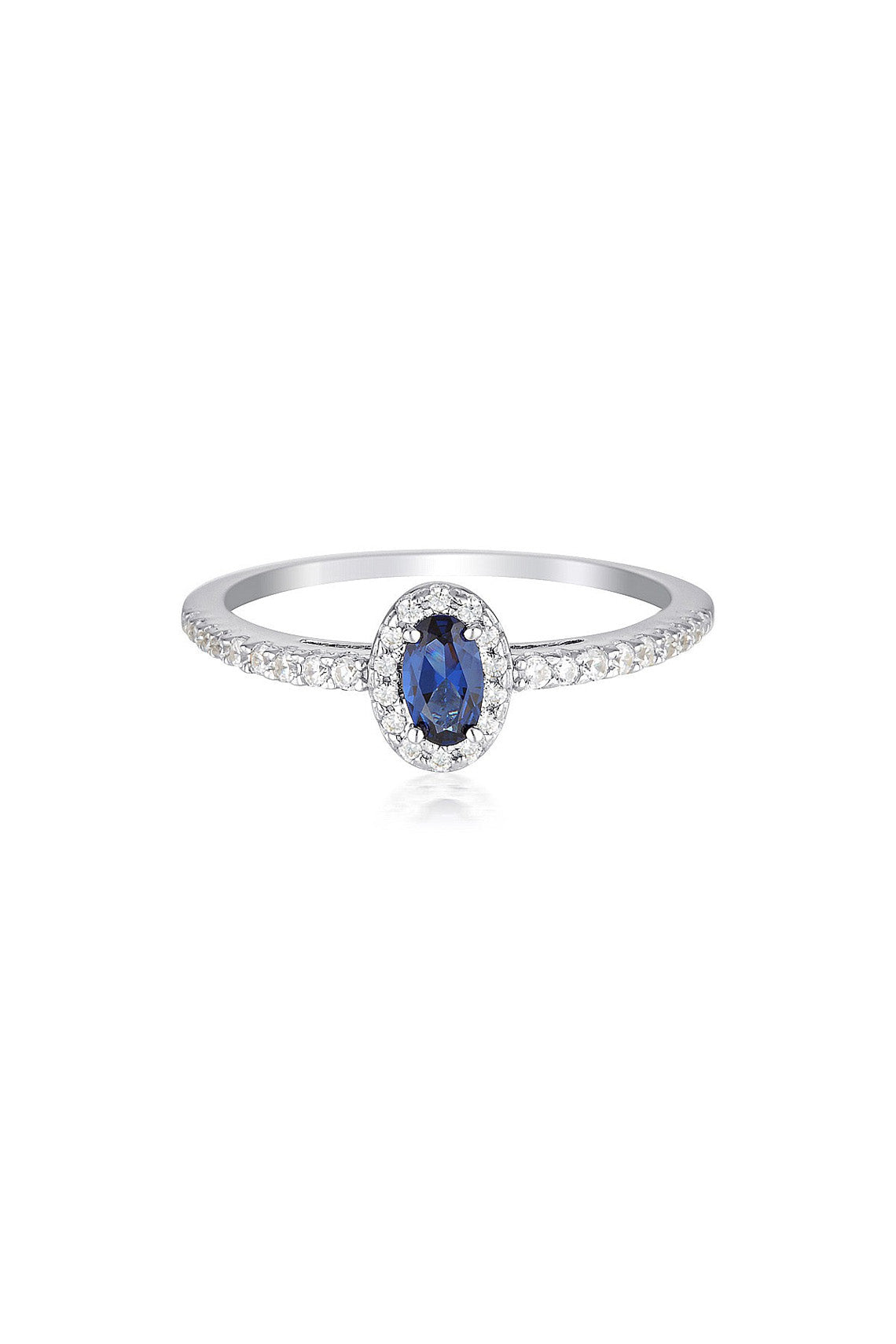 AURORA GLOW RING SILVER/SAPPHIRE