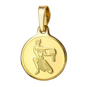 Aquarius 12mm Round Zodiac