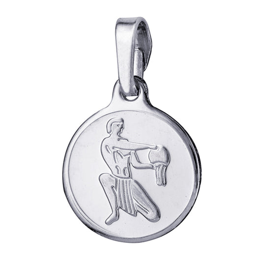 Aquarius 12mm Round Zodiac