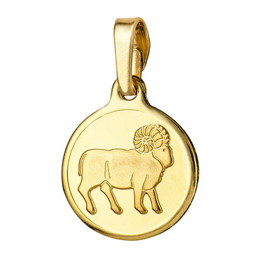 Aries 12mm Round Zodiac