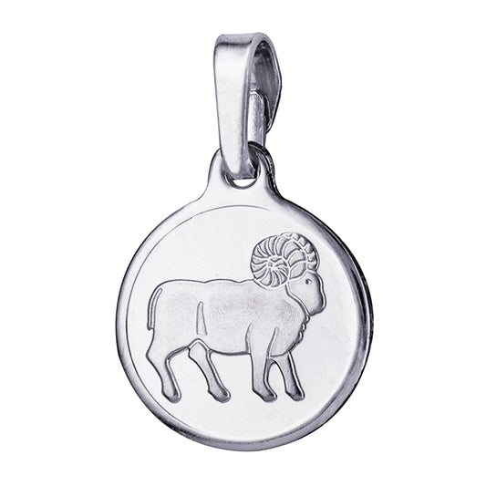 Aries 12mm Round Zodiac