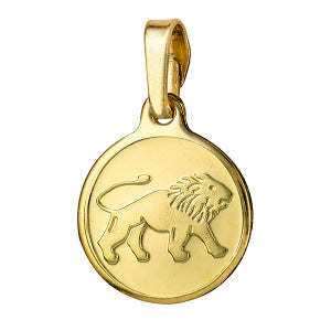 Leo 12mm Round Zodiac