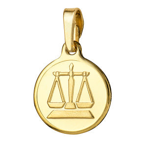 Libra 12mm Round Zodiac