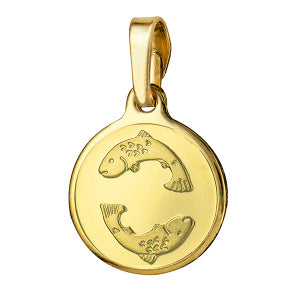 Pisces 12mm Round Zodiac