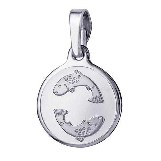 Pisces 12mm Round Zodiac
