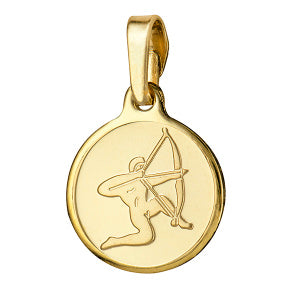 Sagittarius 12mm Round Zodiac