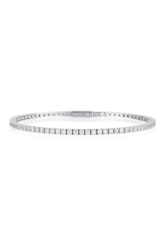 SELENA 2MM TENNIS BRACELET 18CM SILVER