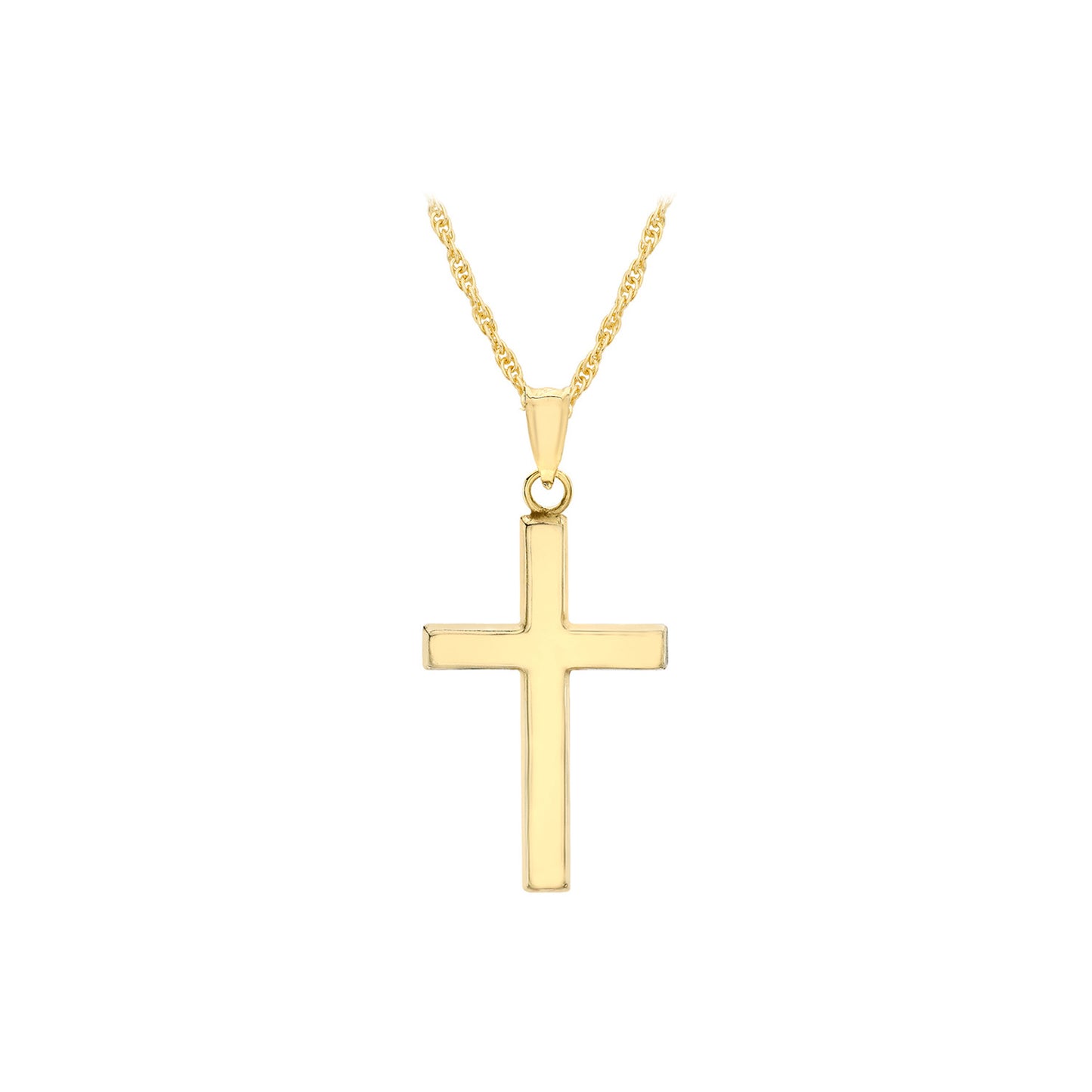 9K Yellow Gold 15mm x 25mm with 46cm Chain