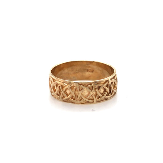 9K YG SOLID CELTIC BAND