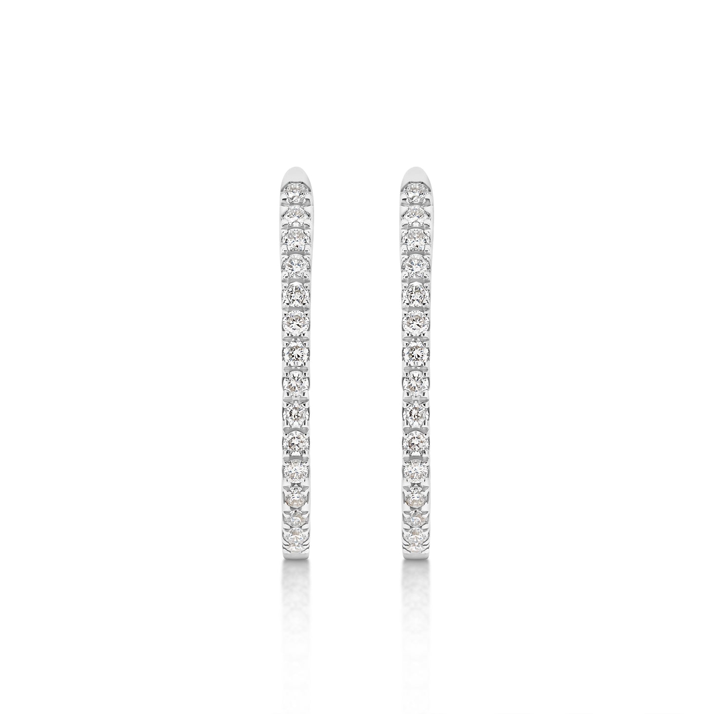 Hoop Earrings 18KT Gold 1.58g 0.15ct GH/SI