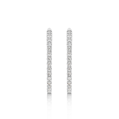 Hoop Earrings 18KT Gold 1.58g 0.15ct GH/SI