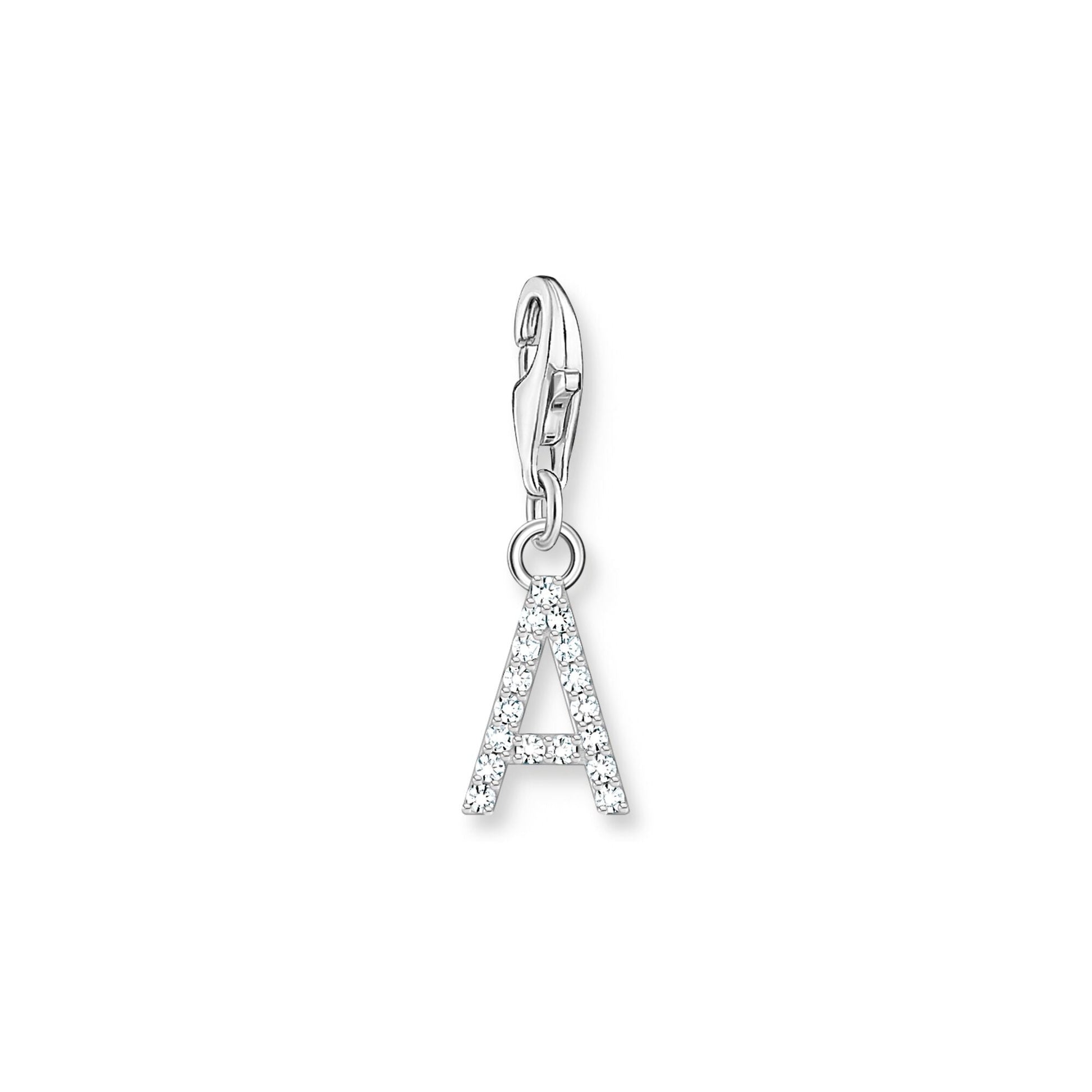 Thomas Sabo Initial Charm Pendant — A, Sterling silver
