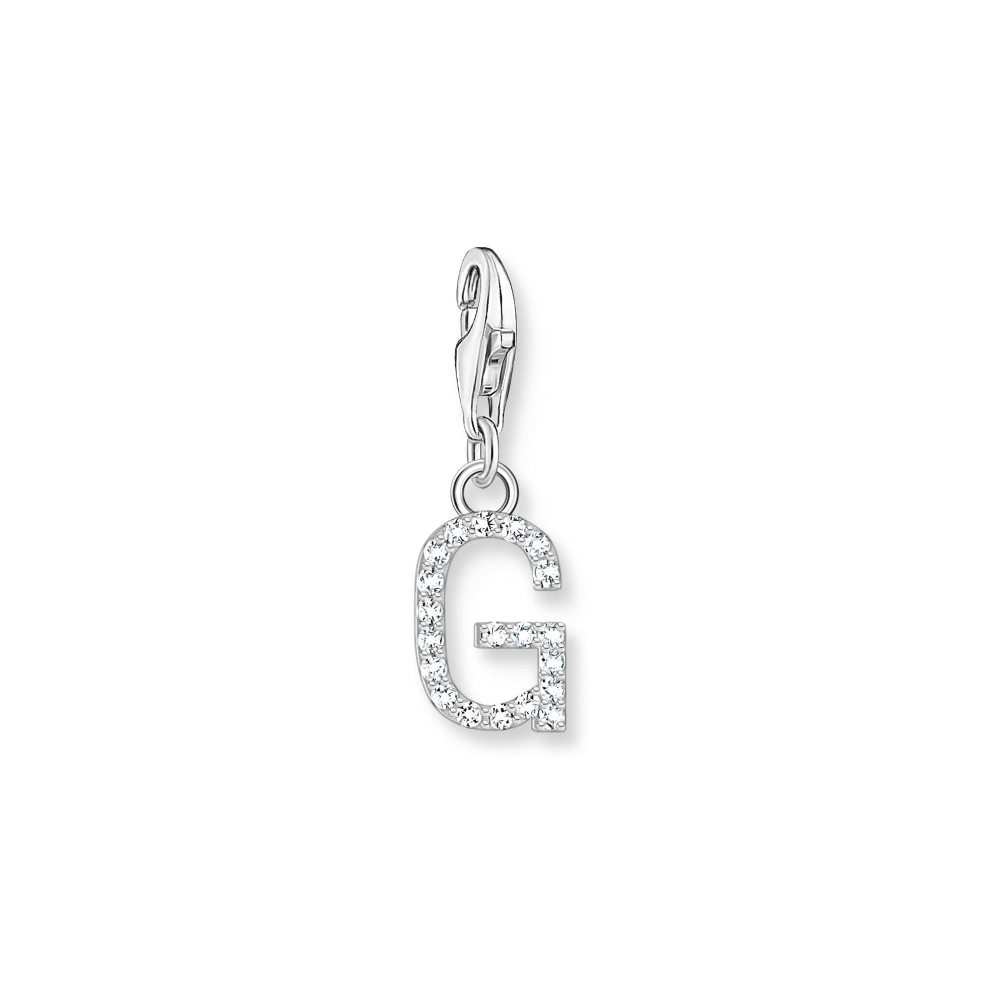 Thomas Sabo Initial Charm Pendant — G, Sterling silver