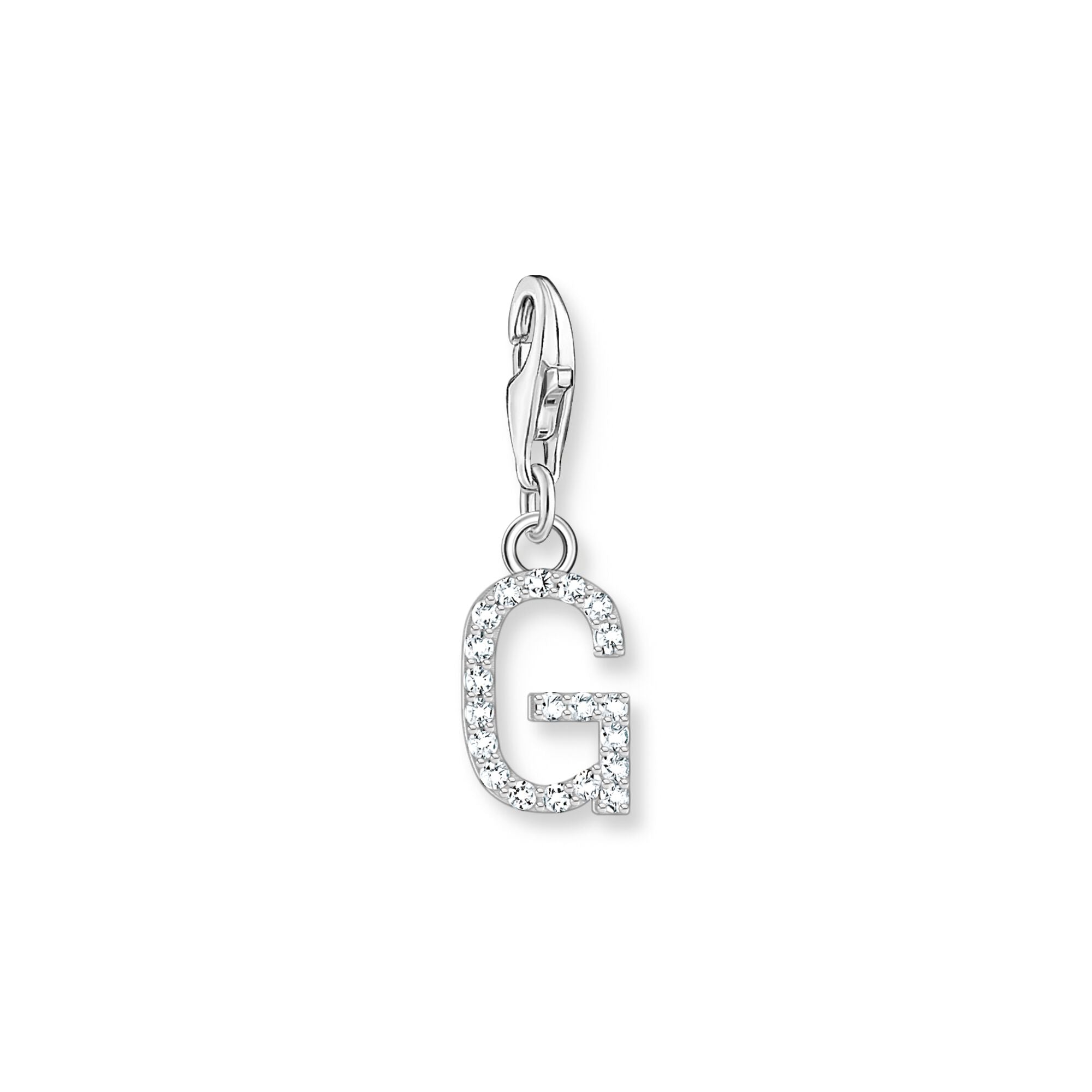 Thomas Sabo Initial Charm Pendant — G, Sterling silver