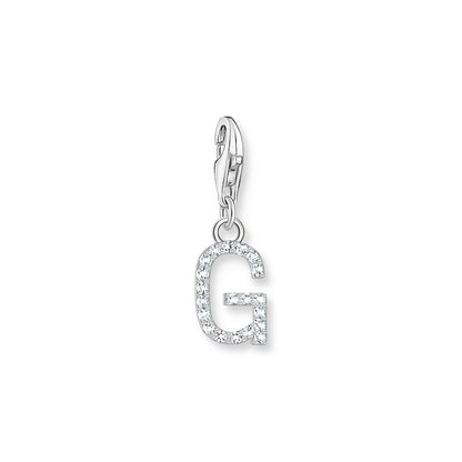 Thomas Sabo Initial Charm Pendant — G, Sterling silver
