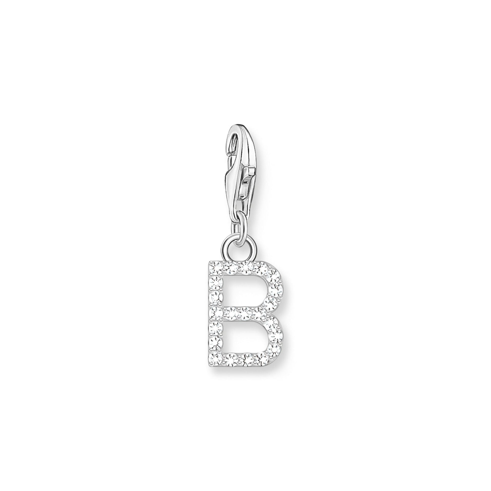Thomas Sabo Initial Charm Pendant — B, Sterling silver