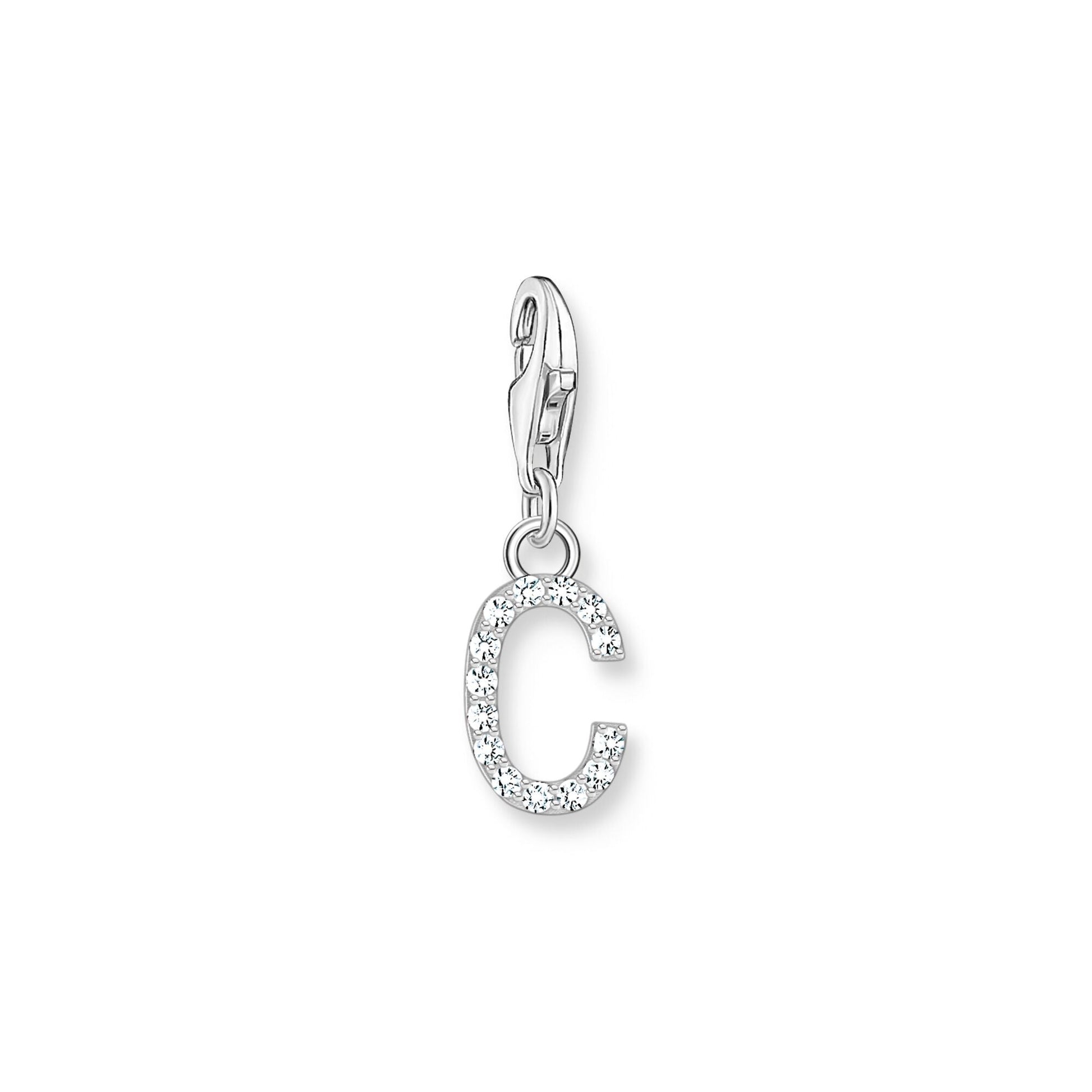 Thomas Sabo Initial Charm Pendant — C, Sterling silver