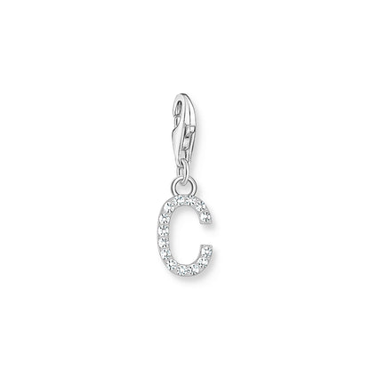 Thomas Sabo Initial Charm Pendant — C, Sterling silver