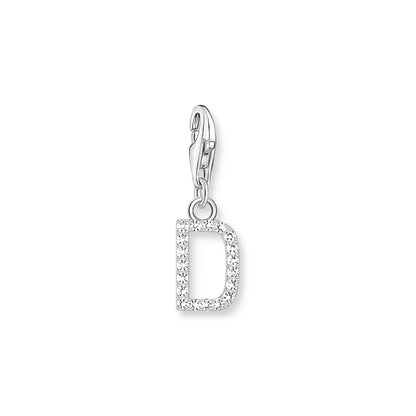 Thomas Sabo Initial Charm Pendant — D, Sterling silver
