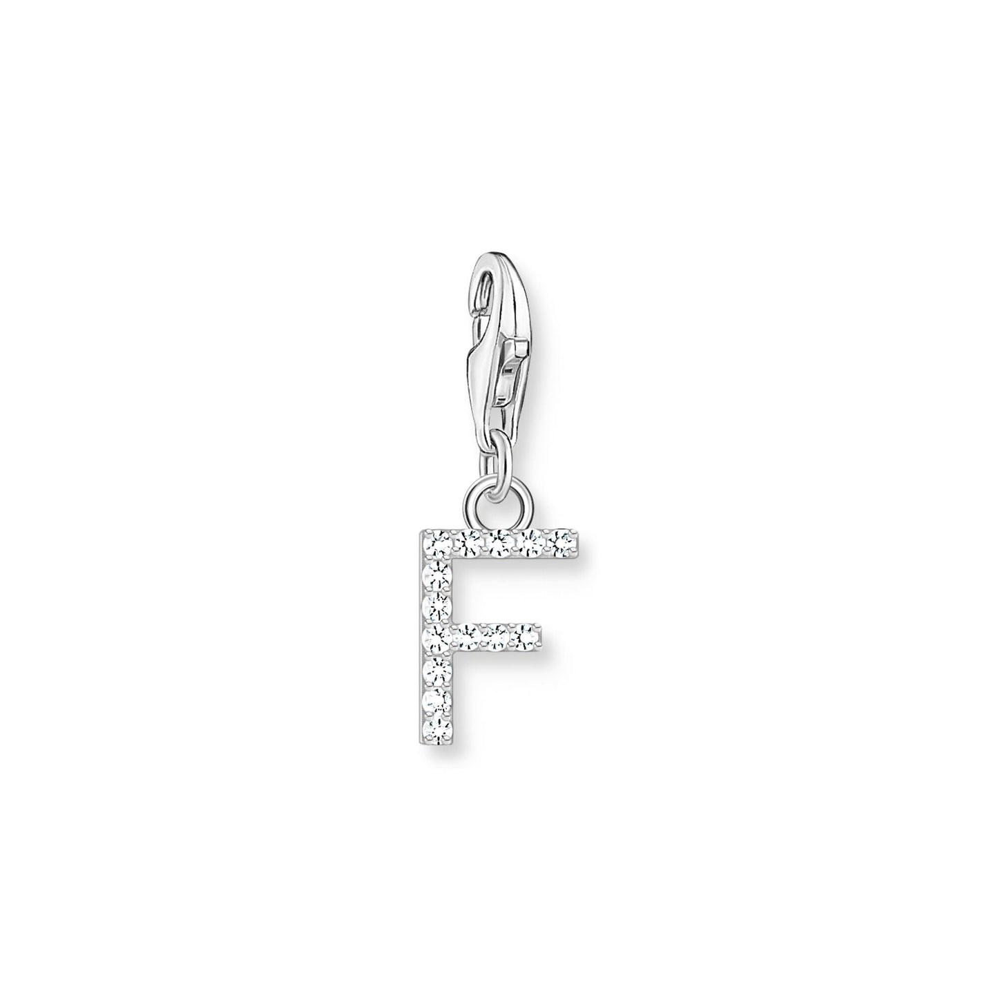 Thomas Sabo Initial Charm Pendant — F, Sterling silver
