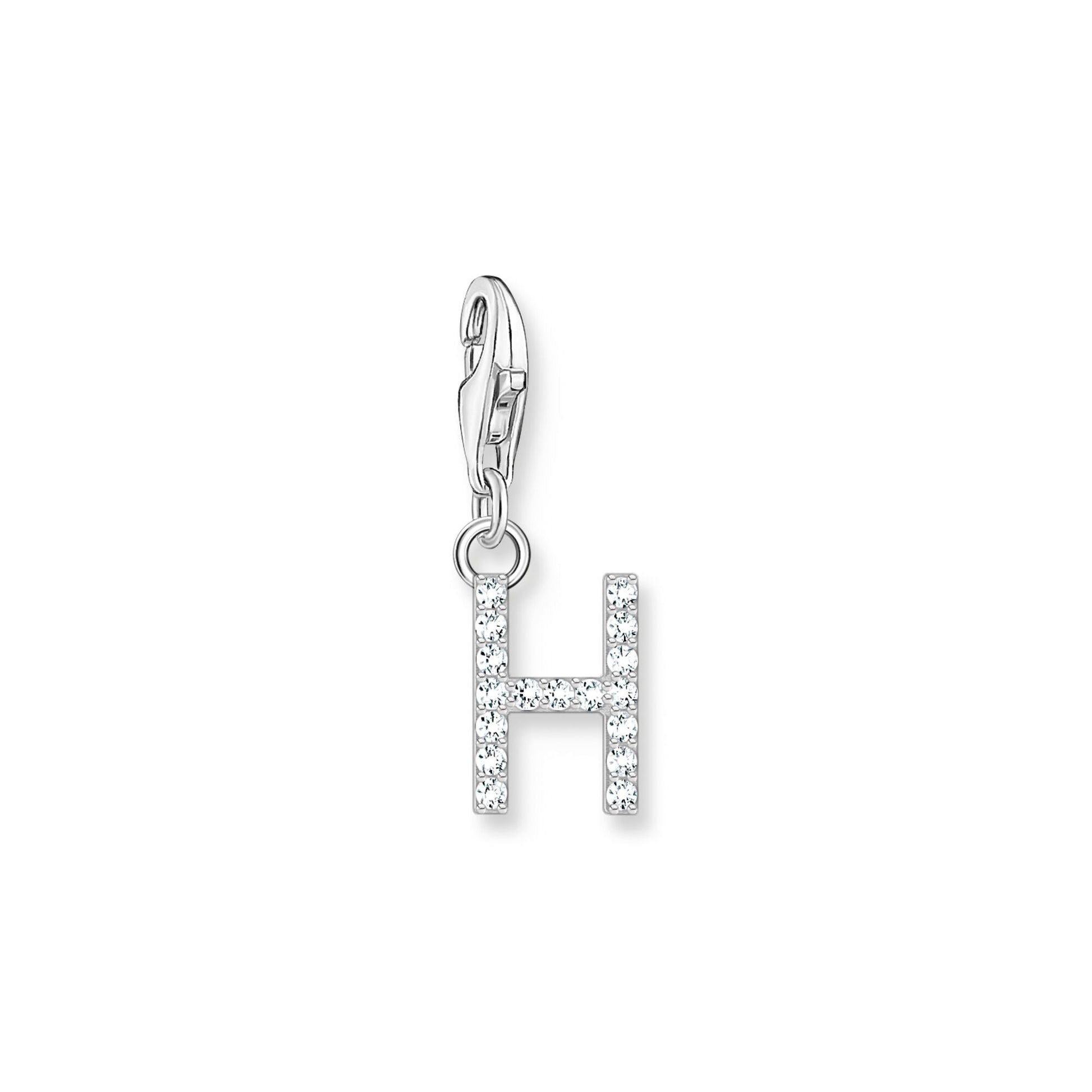 Thomas Sabo Initial Charm Pendant — H, Sterling silver