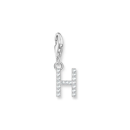 Thomas Sabo Initial Charm Pendant — H, Sterling silver