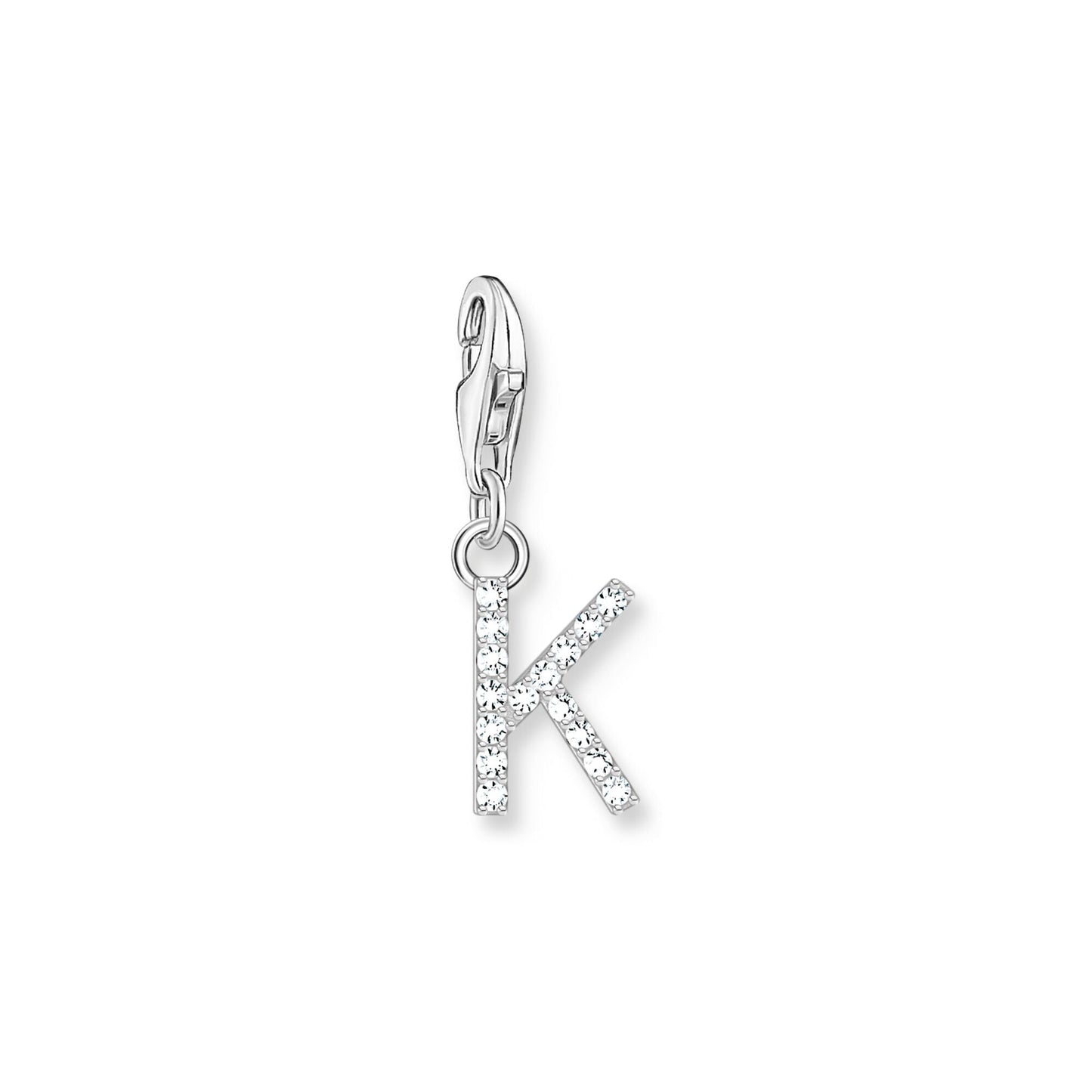 Thomas Sabo Initial Charm Pendant — K, Sterling silver