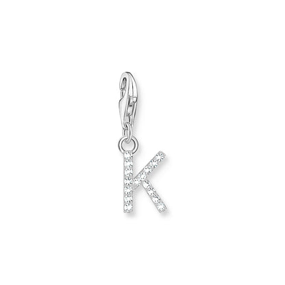Thomas Sabo Initial Charm Pendant — K, Sterling silver