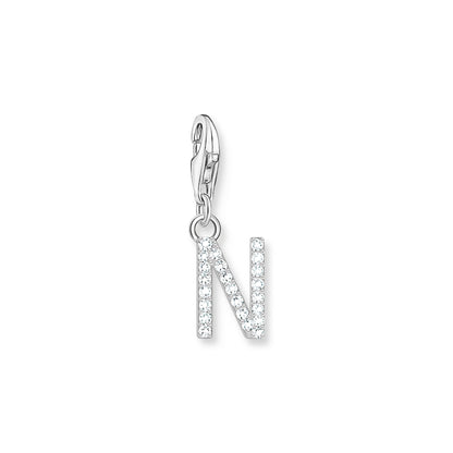 Thomas Sabo Initial Charm Pendant — N, Sterling silver