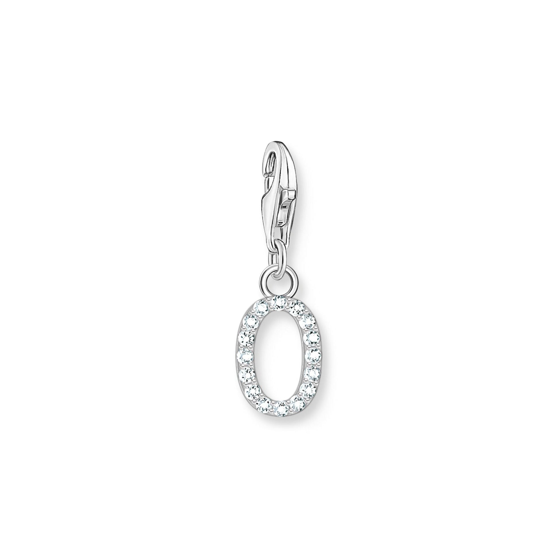 Thomas Sabo Initial Charm Pendant — O, Sterling silver