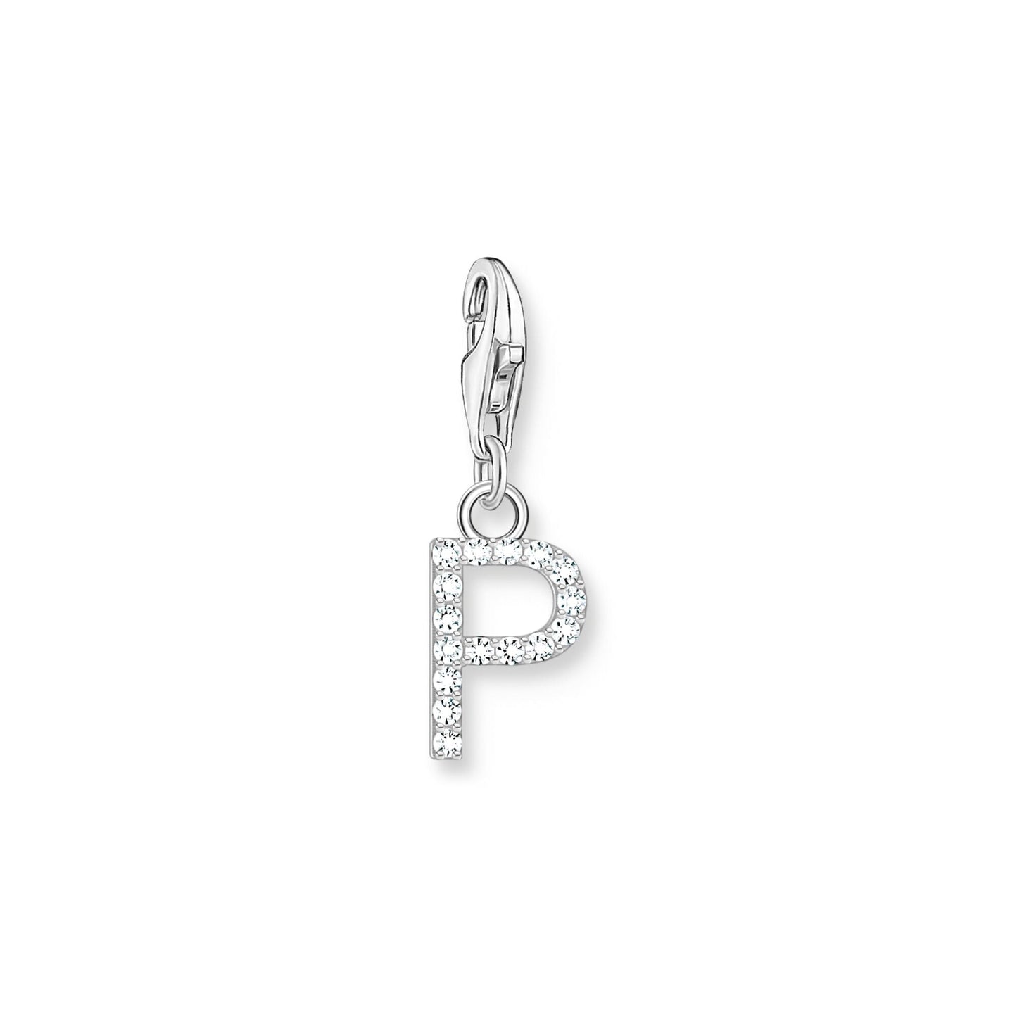 Thomas Sabo Initial Charm Pendant — P, Sterling silver