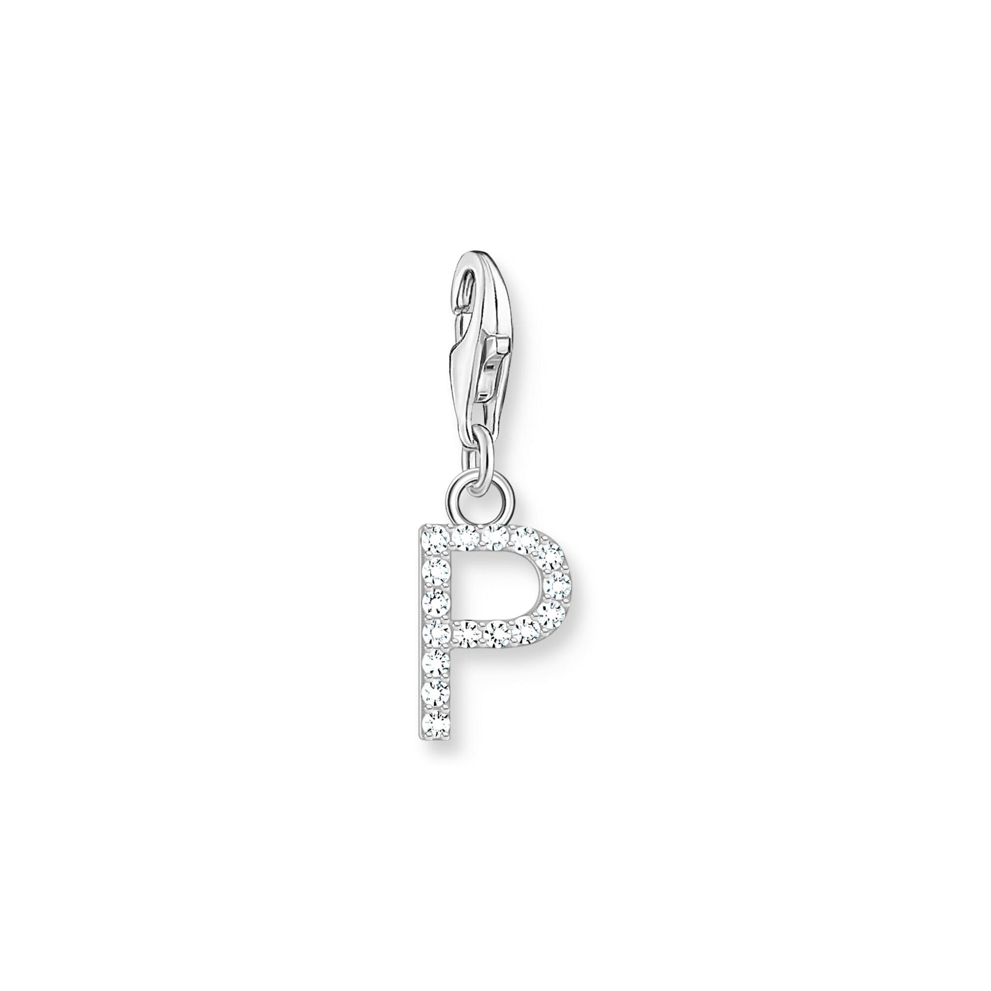 Thomas Sabo Initial Charm Pendant — P, Sterling silver