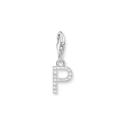 Thomas Sabo Initial Charm Pendant — P, Sterling silver