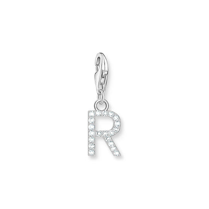 Thomas Sabo Initial Charm Pendant — R, Sterling silver